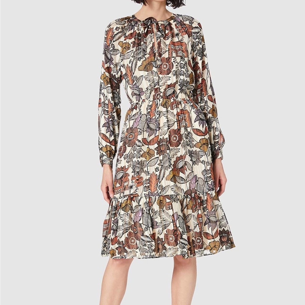 Scotch & Soda Pussycat Bow Midi Dress